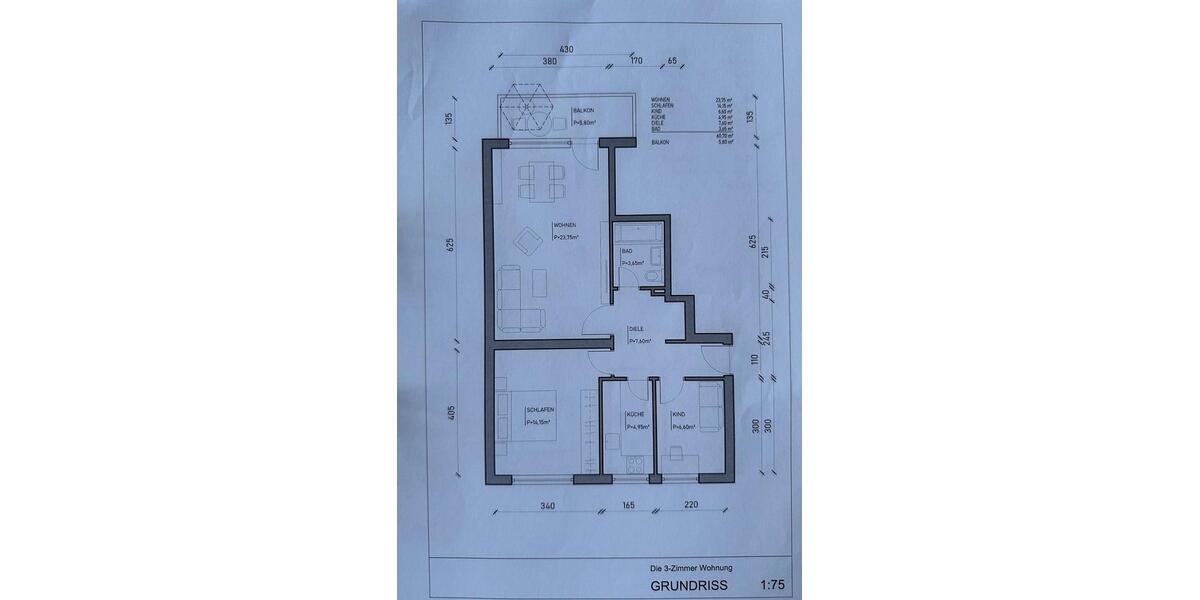 Etagenwohnung Ratingen - 3 Zimmer, 61 m&sup2;, 240.000&euro; | Angebot:26819398
