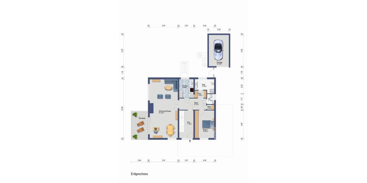Freistehendes 185 m2 Ein- oder Zweifamilienhaus in Massivbauweise 6 zimmer