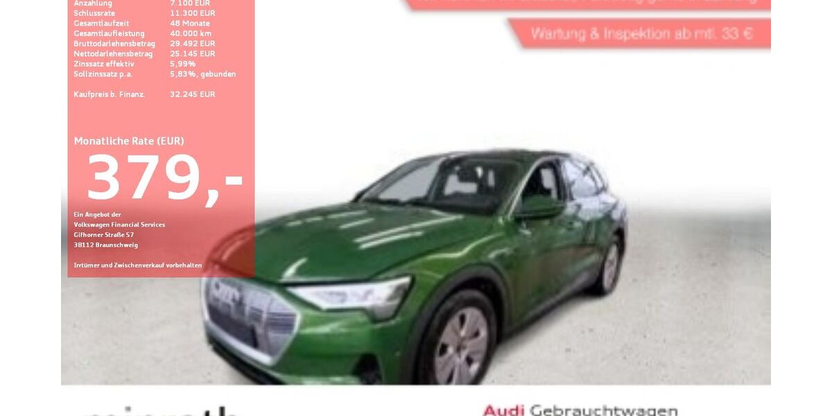 Audi e-tron 46.160 km 31.725 &euro; Moers-Hülsdonk 47441