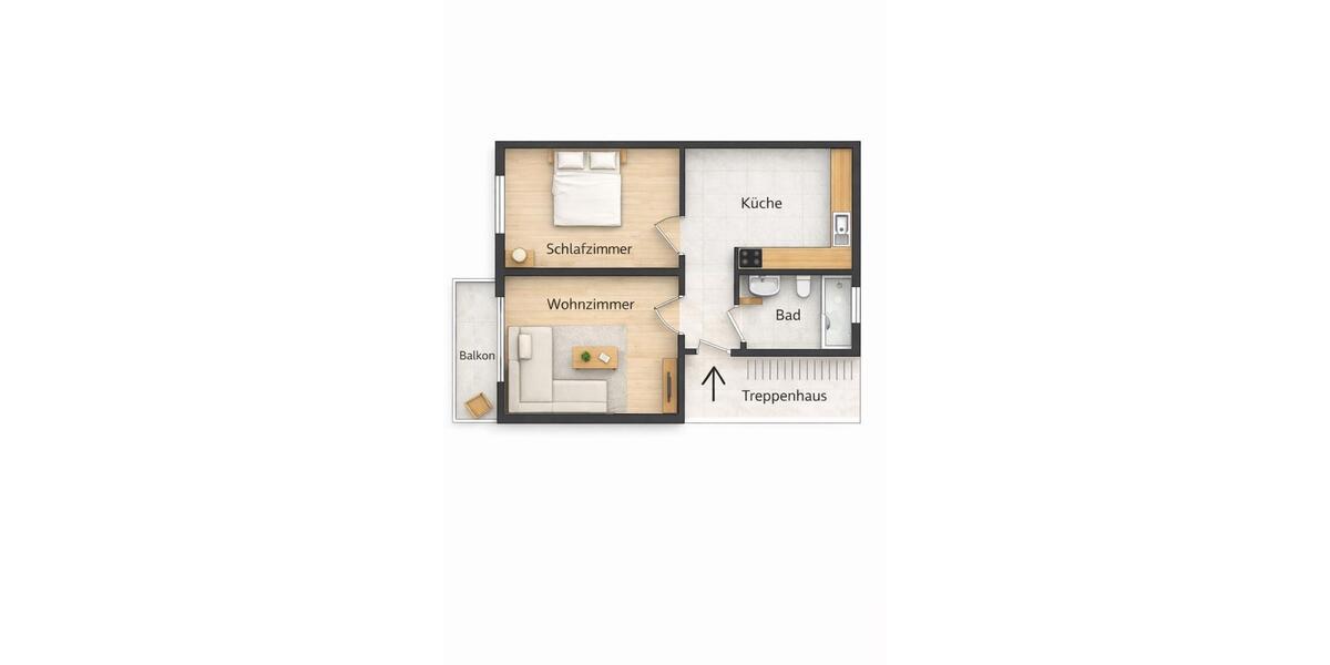 Etagenwohnung Bochum Bochum-Südwest - 2 Zimmer, 45 m&sup2;, 120.000&euro; | Angebot:26527071