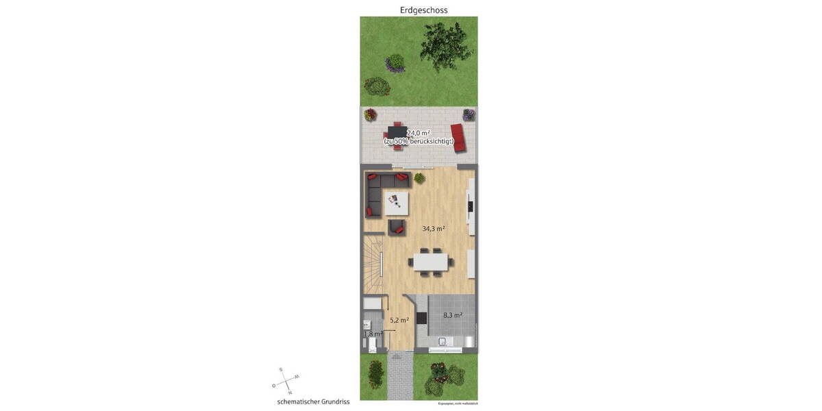 Reihenmittelhaus Essen Altendorf - 6 Zimmer, 144 m&sup2;, 589.000&euro; | Angebot:26027969