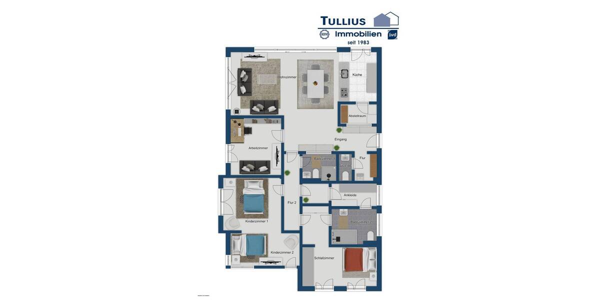Großzügige Erdgeschosswohnung mit Terrasse und Garten in Essen-Kettwig 4 zimmer