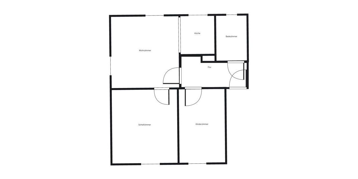Etagenwohnung Hattingen Niederbonsfeld - 2 Zimmer, 46 m&sup2;, 499&euro; | Angebot:26016462