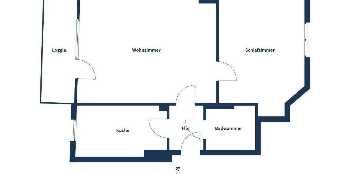 Großzügige 2-Zimmer-Wohnung mit Balkon - ideal für Paare oder Singles 2 zimmer