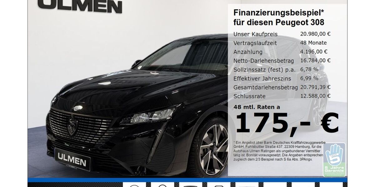 Peugeot 308 8.403 km 20.980 &euro; Ratingen 40880