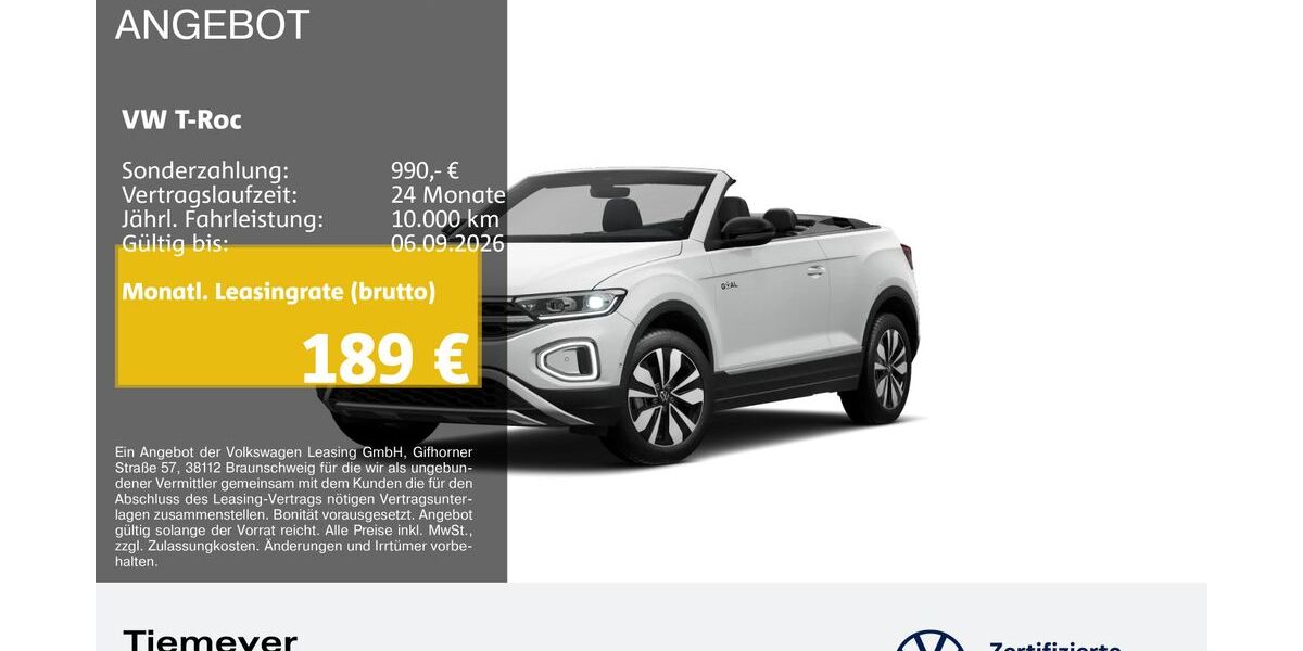 VW T-Roc 21.569 km 24.210 &euro; Bochum 44892