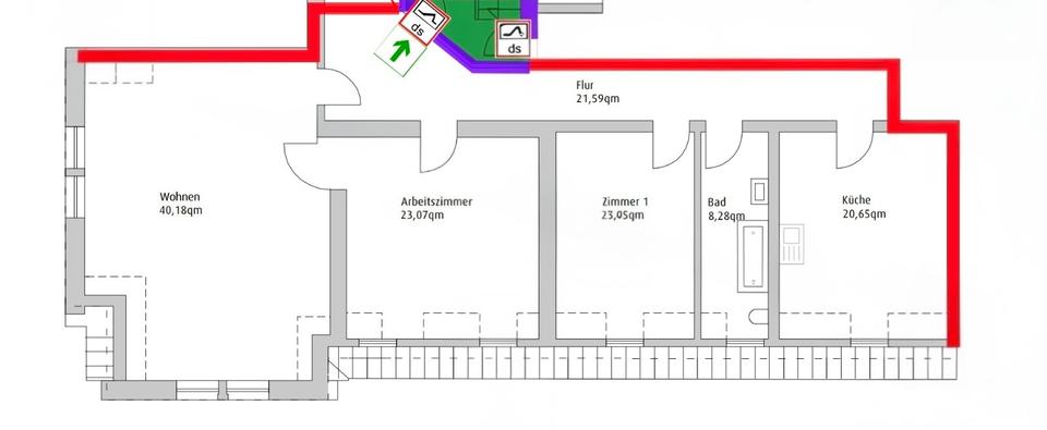 Etagenwohnung Castrop-Rauxel Rauxel - 3 Zimmer, 124 m&sup2;, 995&euro; | Angebot:25542384