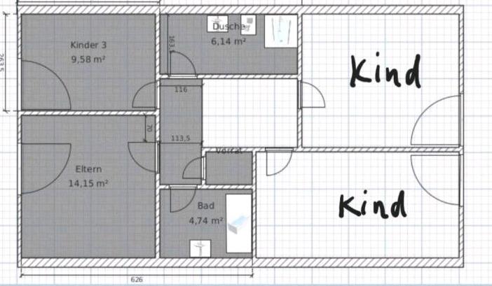 Modernisiertes Split-Level-Haus von Privat 5.5 zimmer