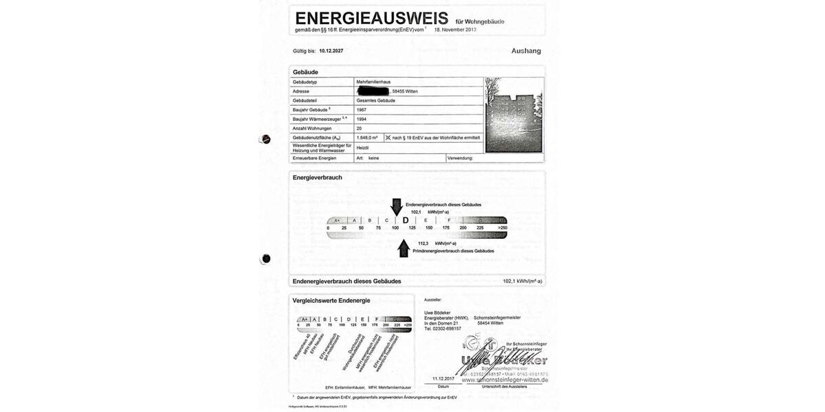 Etagenwohnung Witten Heven - 3 Zimmer, 77 m&sup2;, 175.000&euro; | Angebot:27161532