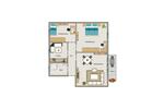 Etagenwohnung Herten - 3.5 Zimmer, 58 m&sup2;, 463&euro; | Angebot:26416241