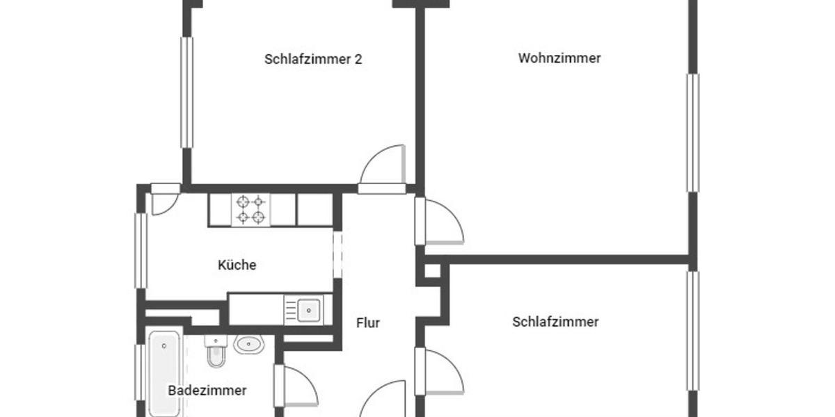 Gut geschnittene 3-Zimmer-Wohnung mit Balkon, 47137 DU-Meiderich 3 zimmer
