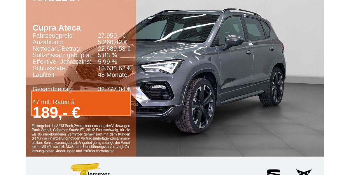 Cupra Ateca 43.928 km 26.890 &euro; Bochum 44809