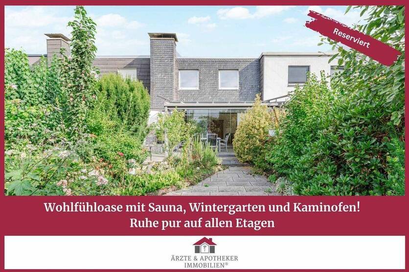 Wohlfühloase mit Sauna, Wintergarten und Kaminofen! Ruhe pur auf allen Etagen