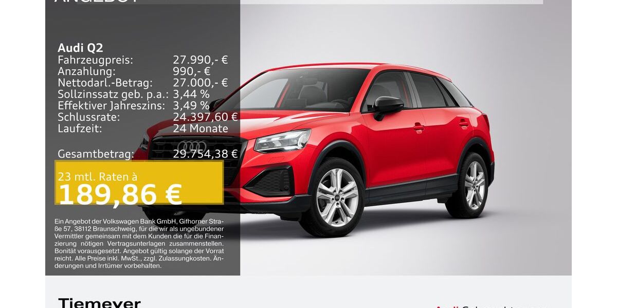 Audi Q2 5.843 km 26.990 &euro; Dorsten 46284