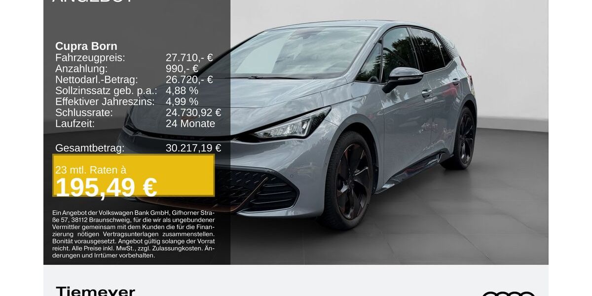 Cupra Born 22.447 km 26.190 € Dorsten 46284
