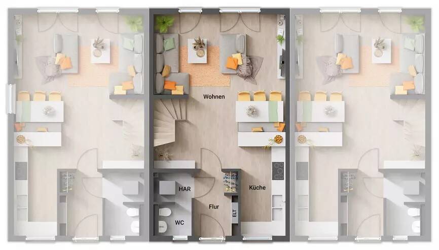 Mehrfamilienhaus, Wohnhaus Bochum Werne - 5 Zimmer, 140 m&sup2;, 287.390&euro; | Angebot:25797058