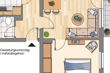 Wohnung zum Mieten in Recklinghausen 399 € 44.44 m² 2 zimmer