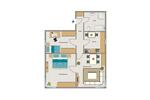 Erdgeschoßwohnung Recklinghausen Berghausen - 3.5 Zimmer, 57 m&sup2;, 460&euro; | Angebot:25968601