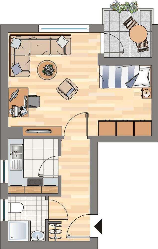 Wohnung zum Mieten in Dortmund 339 € 34.34 m²