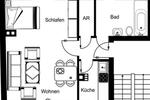 Dachgeschoßwohnung Essen Stadtbezirk VI - 1 Zimmer, 36 m&sup2;, 390&euro; | Angebot:25102146