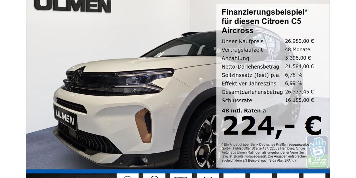 Citroen C5 Aircross 12.277 km 23.850 &euro; Ratingen 40880