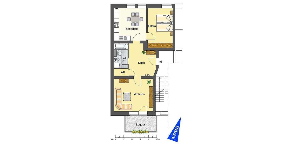 Etagenwohnung Recklinghausen Süd - 2 Zimmer, 71 m&sup2;, 559&euro; | Angebot:26458226