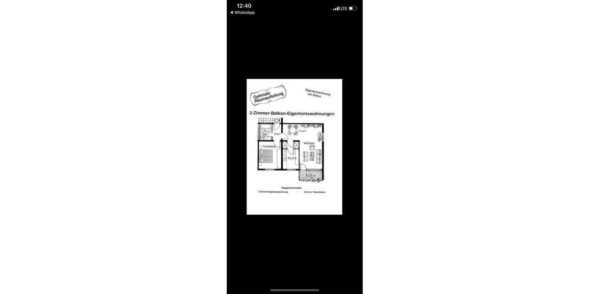 Erdgeschoßwohnung Wuppertal Gemarkung Ronsdorf - 2.5 Zimmer, 67 m&sup2;, 129.999&euro; | Angebot:24828235
