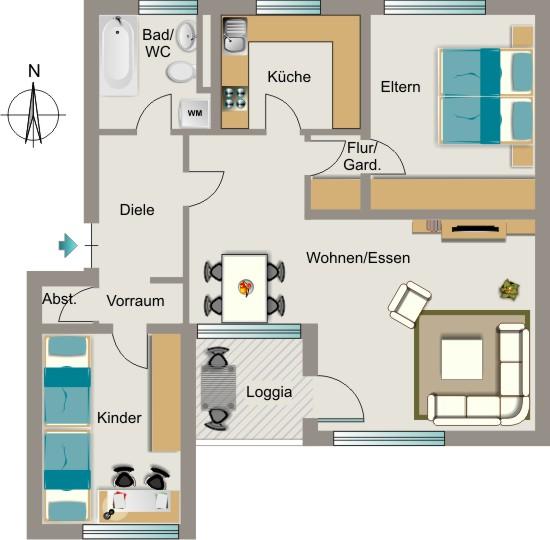 Wohnfühlen bei VIVAWEST zimmer