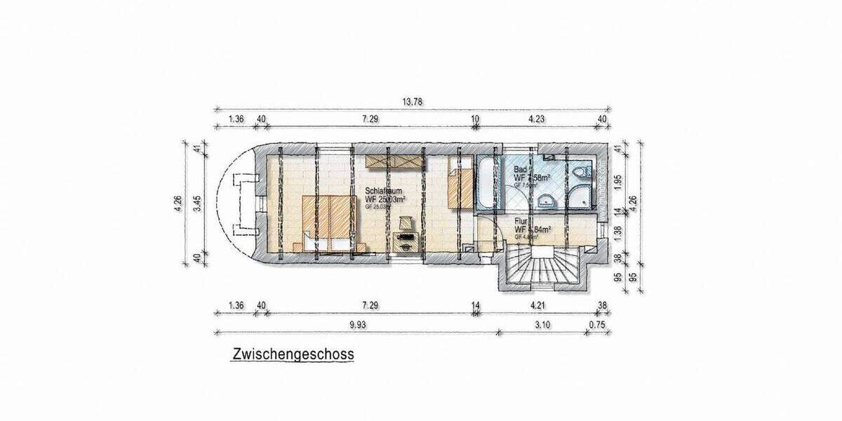 Etagenwohnung Erkrath-Hochdahl Hochdahl - 3 Zimmer, 125 m&sup2;, 295.000&euro; | Angebot:26917356