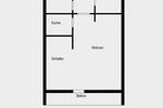 Etagenwohnung Wuppertal Sedansberg - 1.5 Zimmer, 52 m&sup2;, 500&euro; | Angebot:26311880