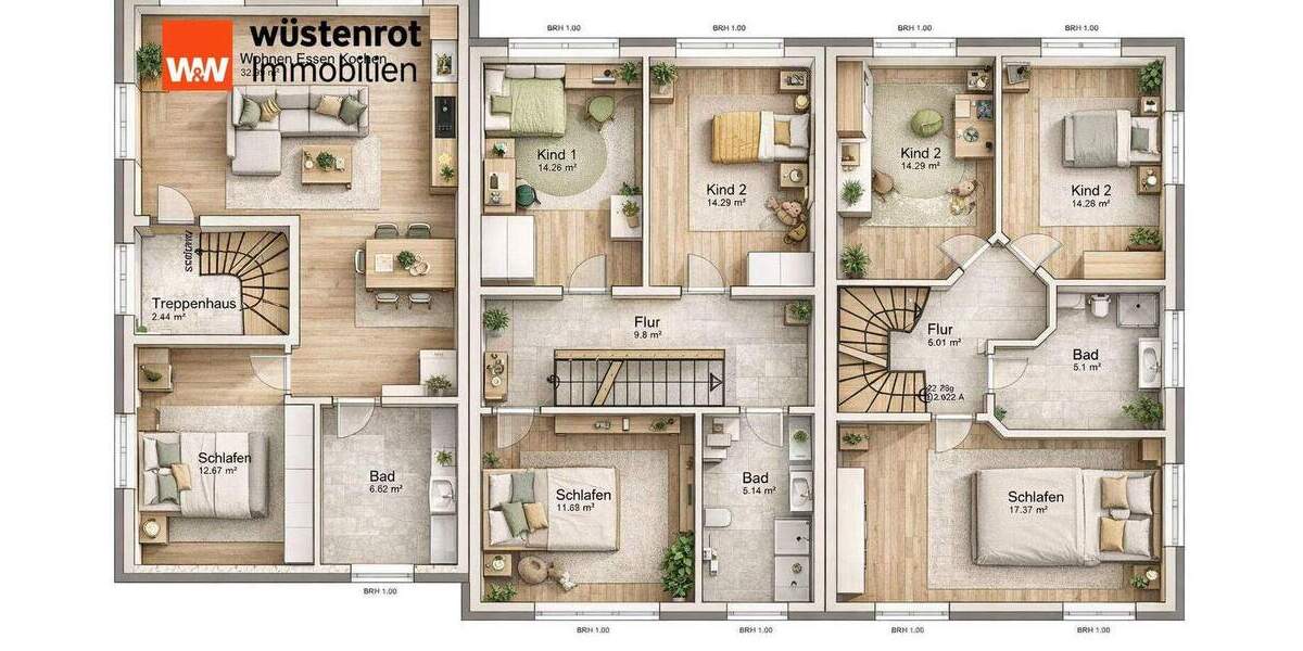 Reihenmittelhaus Duisburg / Marxloh Marxloh - 6 Zimmer, 156 m&sup2;, 399.000&euro; | Angebot:25836357