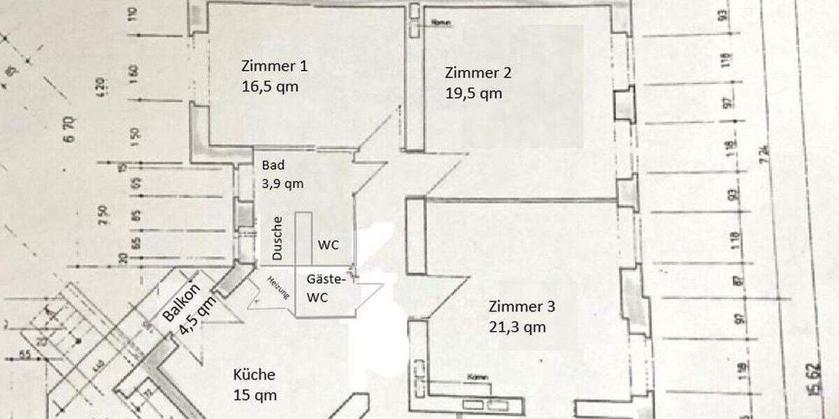 Etagenwohnung Düsseldorf Golzheim - 4 Zimmer, 119 m&sup2;, 839.000&euro; | Angebot:25253304