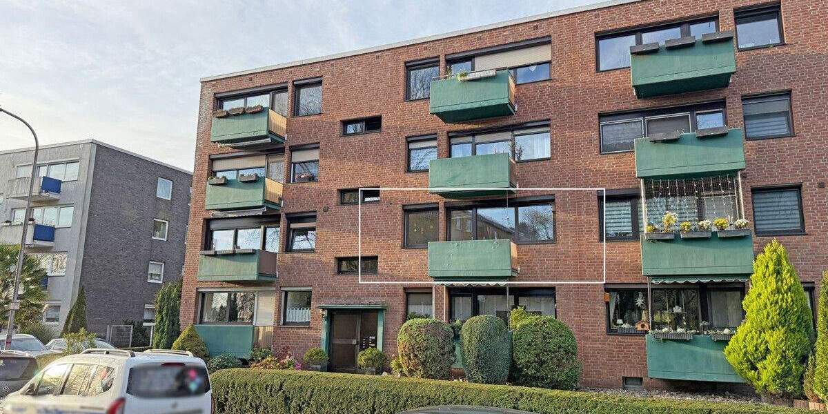 Renovierungsfreundliche 3-Zimmer-Wohnung in Sackgassenlage von Moers-Vinn! 3 zimmer