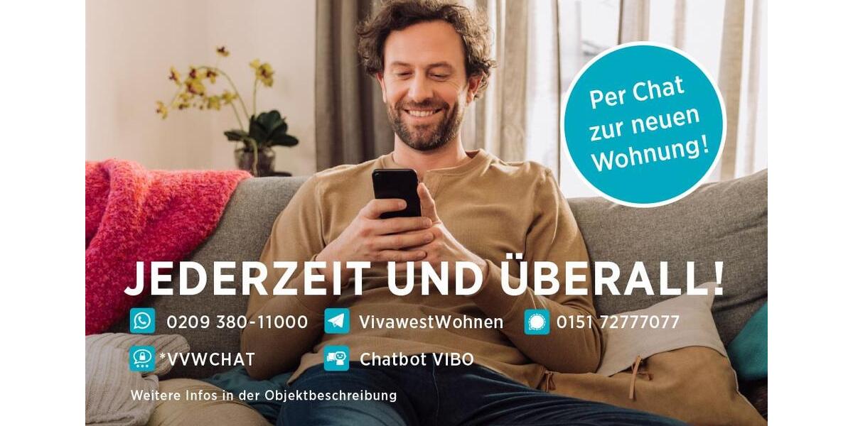 Die passende Wohnung von VIVAWEST mit Wohnberechtigungsschein. 3.5 zimmer