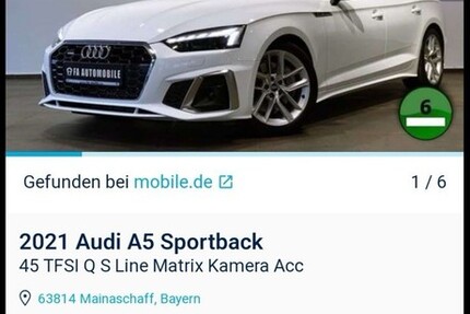 Audi A5 28.000 km 45.000 € Witten 58452