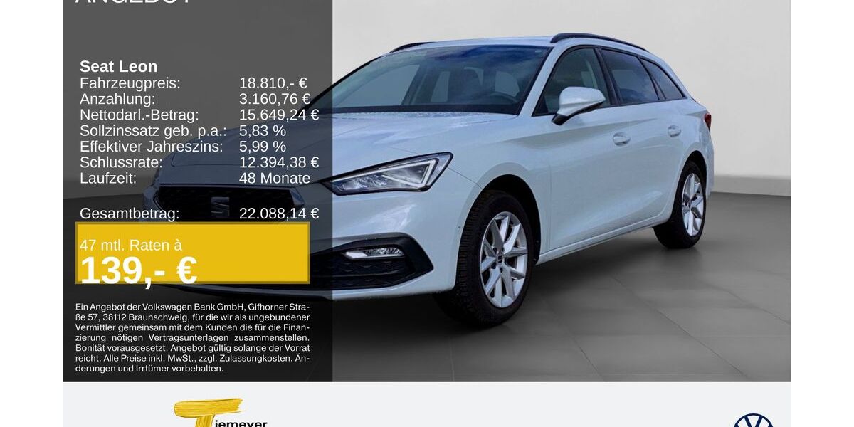Seat Leon 62.500 km 18.320 &euro; Herne 44653