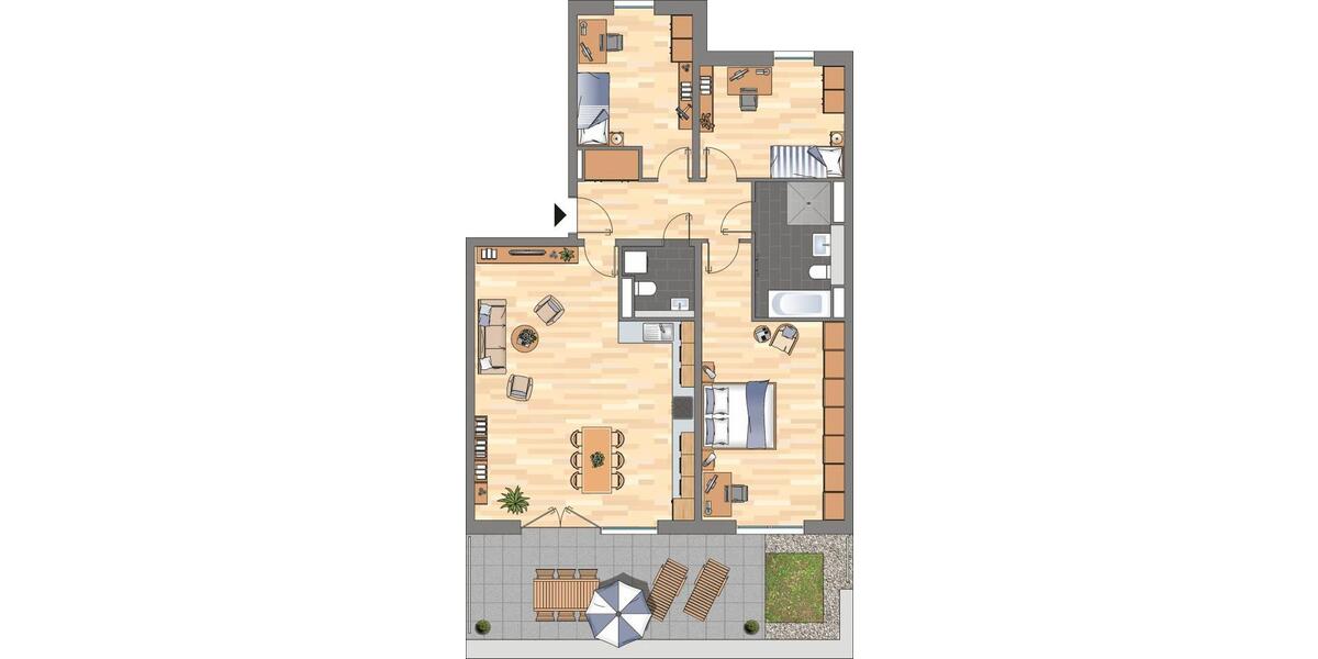 Etagenwohnung Essen Südviertel - 4 Zimmer, 122 m&sup2;, 1.529&euro; | Angebot:25515256