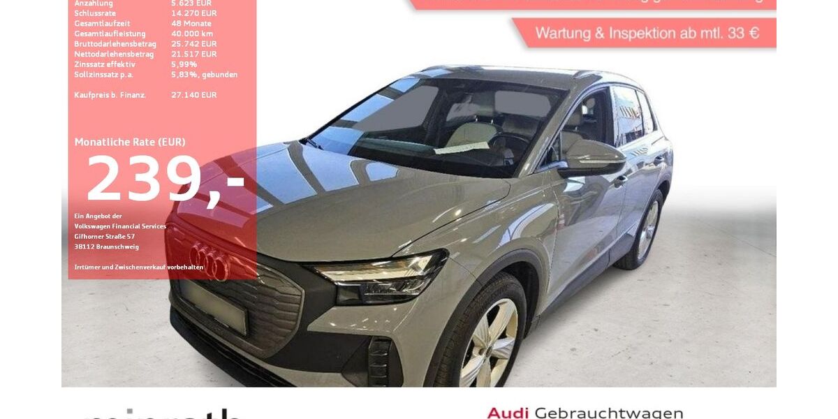 Audi Q4 e-tron 54.474 km 25.390 &euro; Moers-Hülsdonk 47441