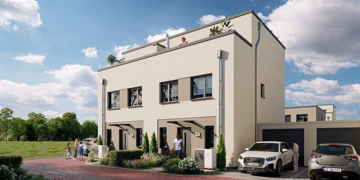 Doppelhaushälfte mit Dachstudio, Dachterrasse und Garage 4 zimmer