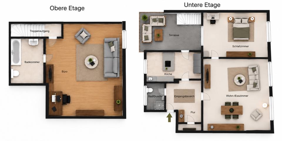 Maisonettenwohnung Oberhausen - 3.5 Zimmer, 127 m&sup2;, 279.000&euro; | Angebot:27453091