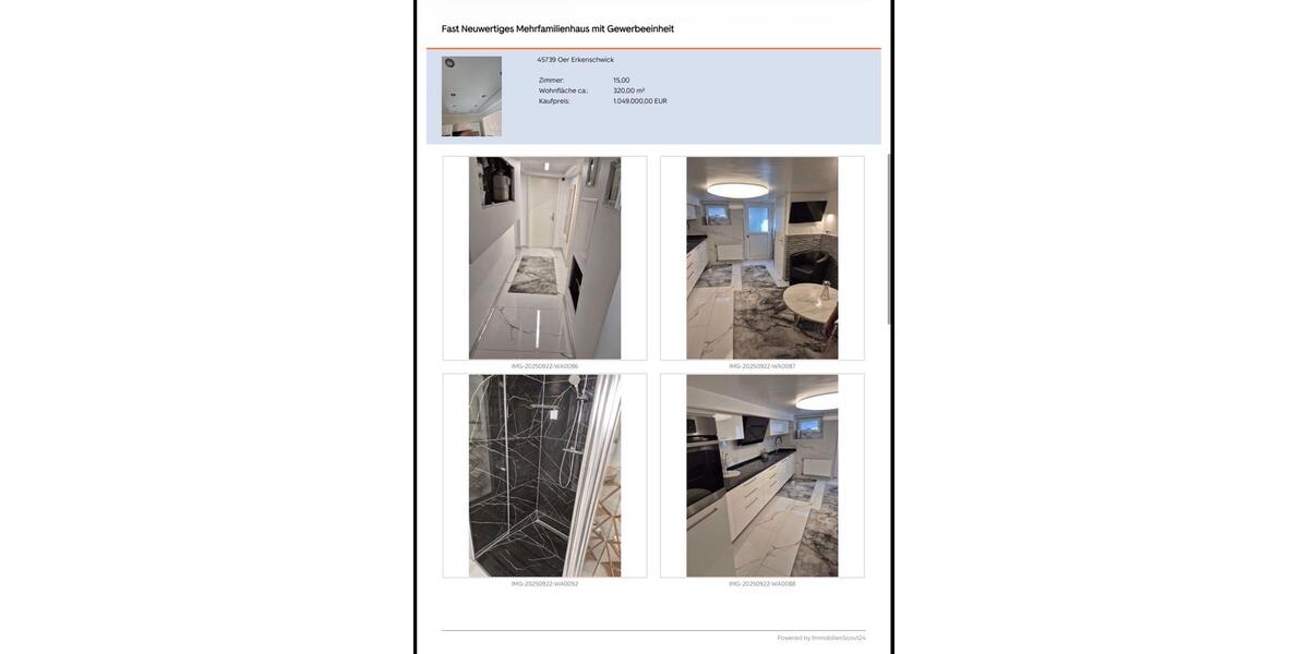 Mehrfamilienhaus, Wohnhaus Oer-Erkenschwick Erkenschwick - 15 Zimmer, 320 m&sup2;, 1.049.000&euro; | Angebot:27487032