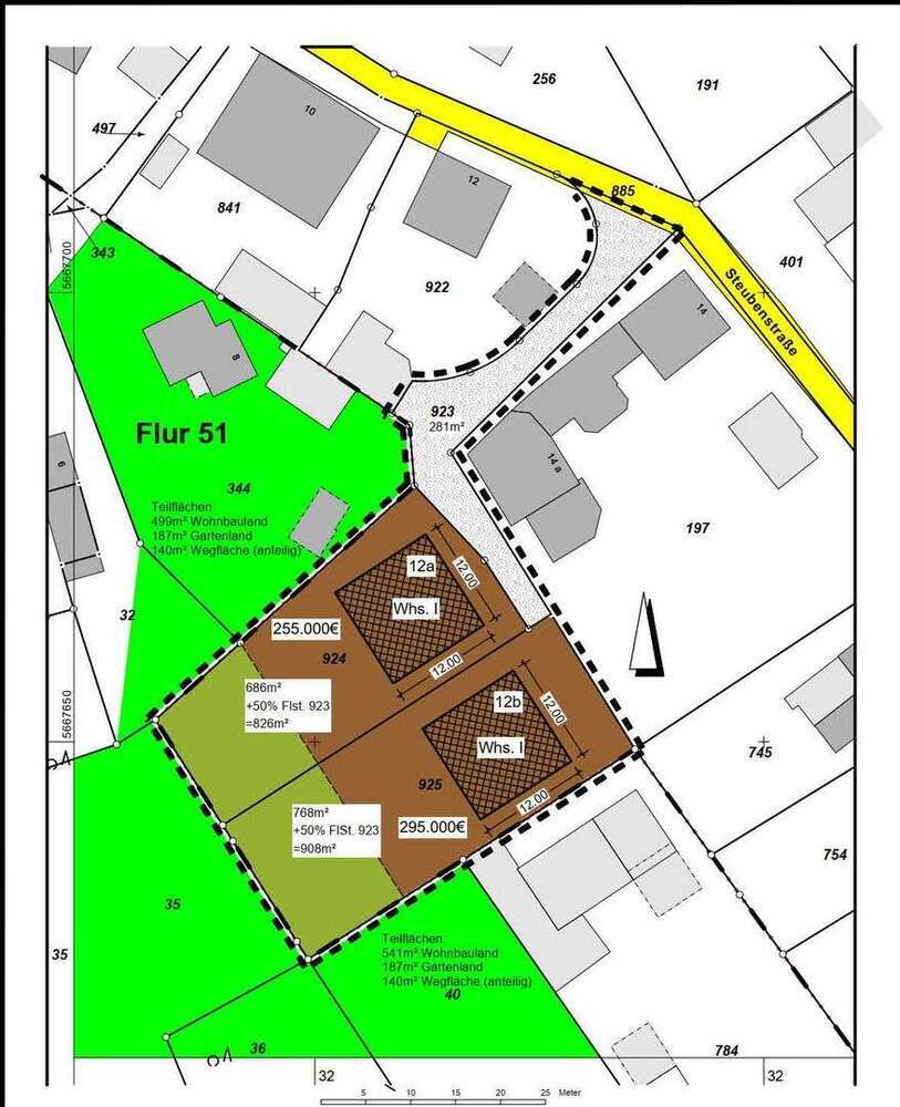 Grundstück zu verkaufen in Solingen 295.000 € 908 m²