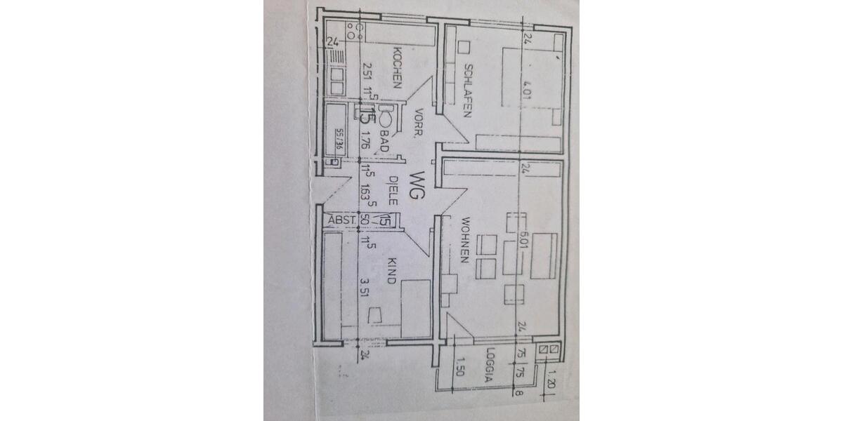 Etagenwohnung Gelsenkirchen Erle - 3.5 Zimmer, 75 m&sup2;, 130.000&euro; | Angebot:27457202