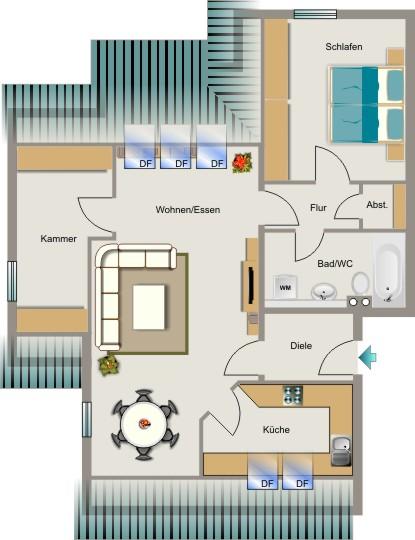 Die passende Wohnung von VIVAWEST mit Wohnberechtigungsschein. zimmer