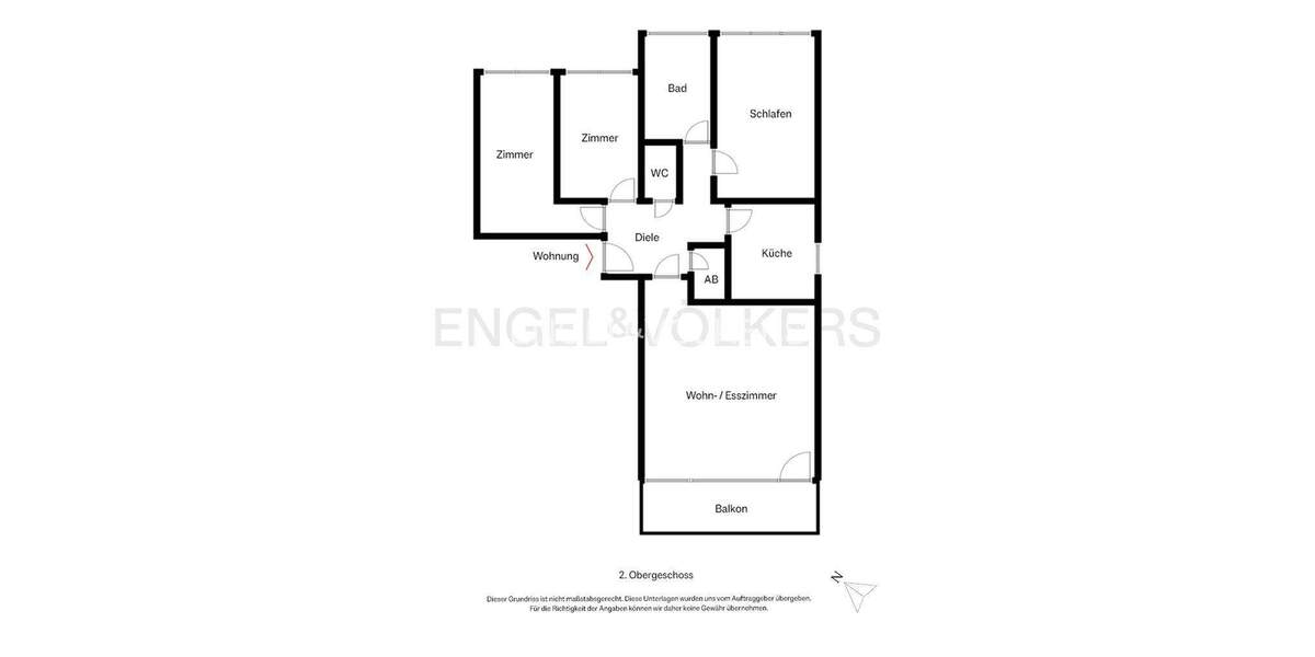 Etagenwohnung Moers Moers-Mitte - 4 Zimmer, 88 m&sup2;, 165.000&euro; | Angebot:25709634