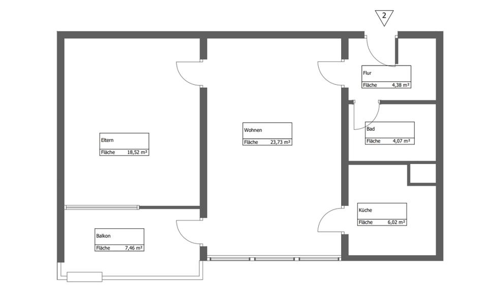 Jetzt 1 Monat mietfrei sichern und zugreifen! 2 zimmer