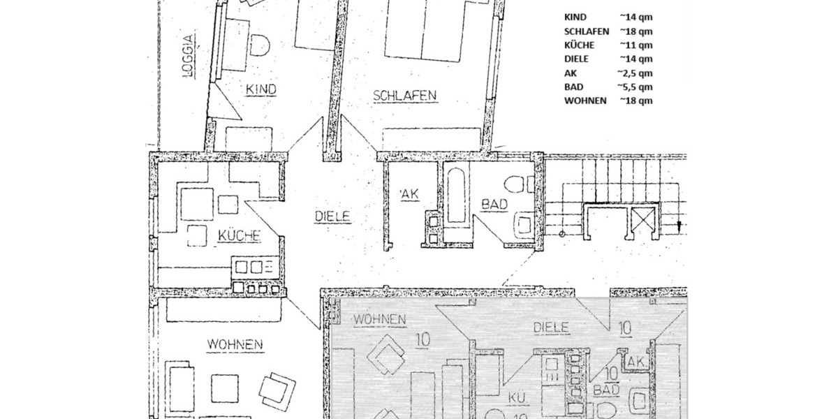 Etagenwohnung Duisburg Duisburg-Mitte - 3 Zimmer, 89 m&sup2;, 725&euro; | Angebot:25840824