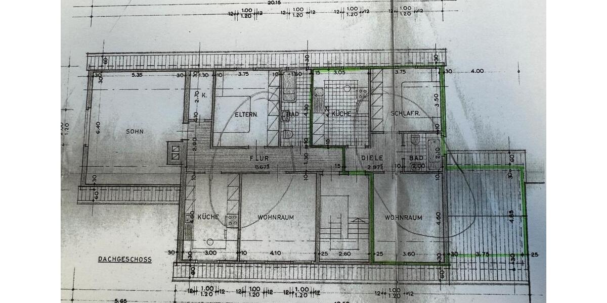 2,5 Zimmer DG Wohnung 52 qm Herne Crange 2.5 zimmer