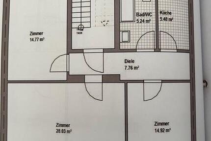 Wohnung Essen Stadtbezirk II - 3 Zimmer, 76 m&sup2;, 980&euro; | Angebot:26386966