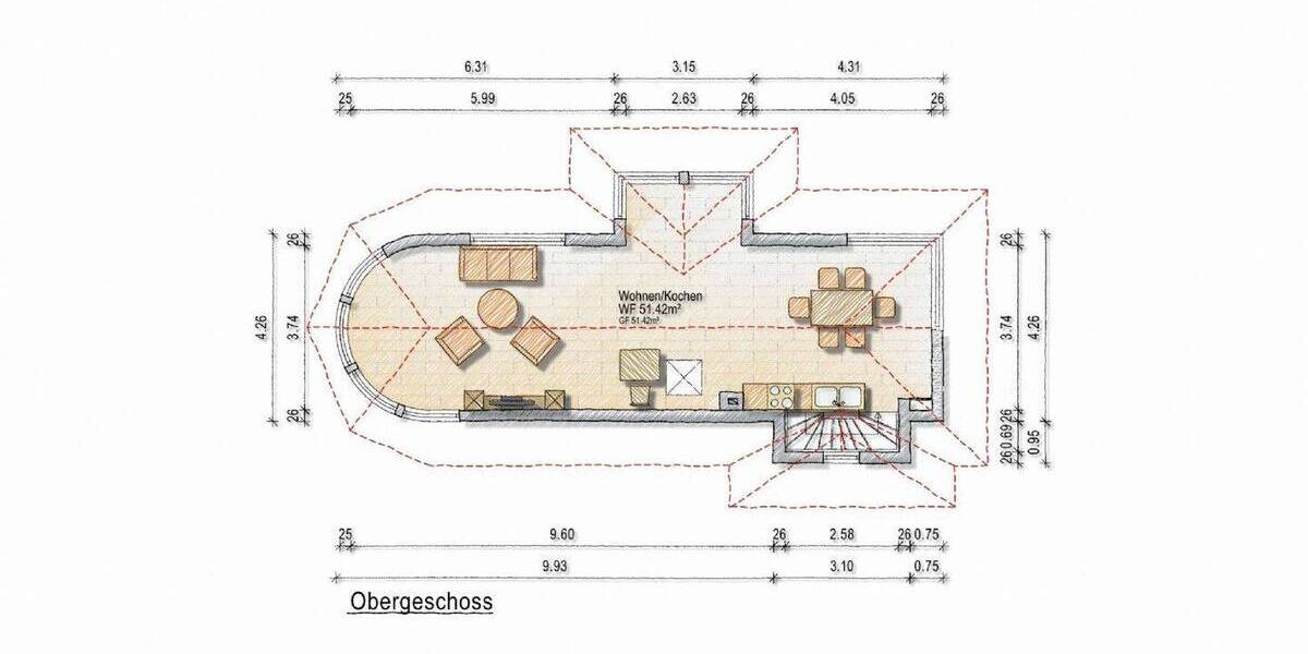 Etagenwohnung Erkrath-Hochdahl Hochdahl - 3 Zimmer, 125 m&sup2;, 295.000&euro; | Angebot:26917356